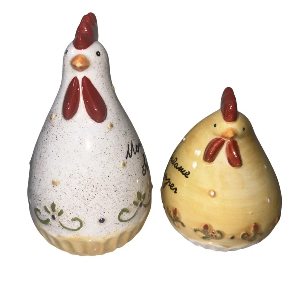 Grasslands Road Monsieur Salt Madame Pepper‎ Shaker Set Tray